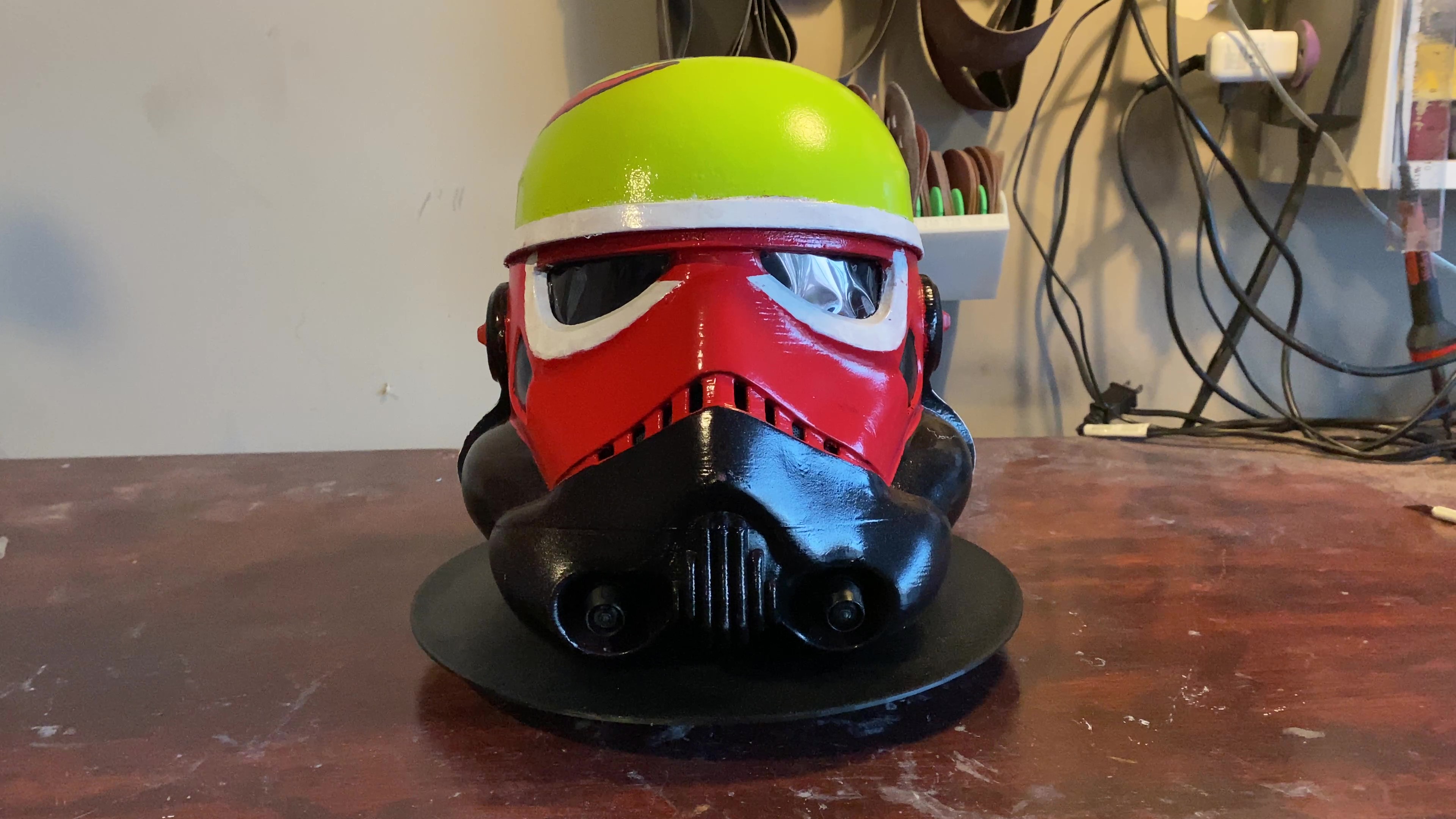 an image of my custom painted 3d printed stormtrooper helmet